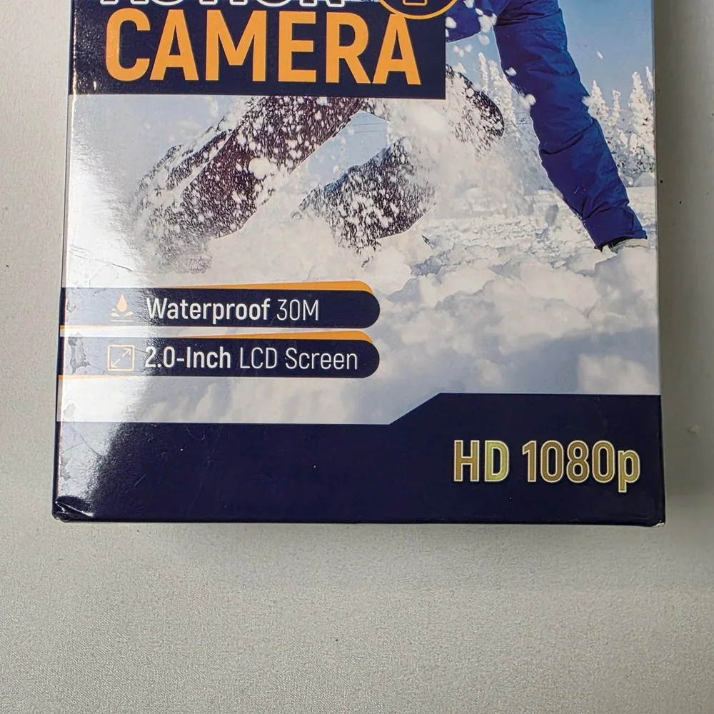 Action Camera HD 1080p Waterproof 30M 2.0 Inch LCD Screen New Sealed
